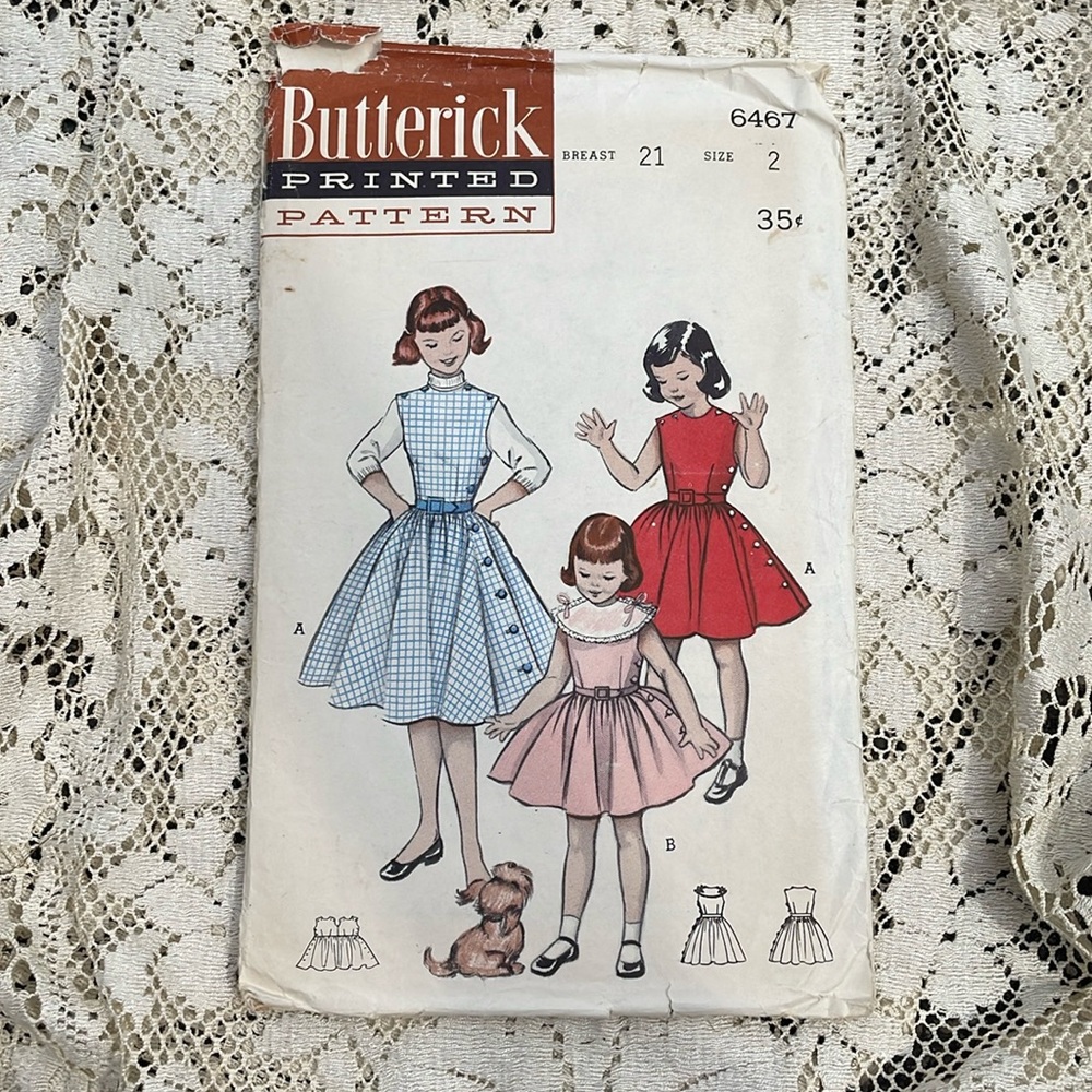 Vtg 1950s Dress Pattern‎